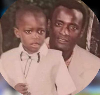 Young Dayot Upamecano with his father
